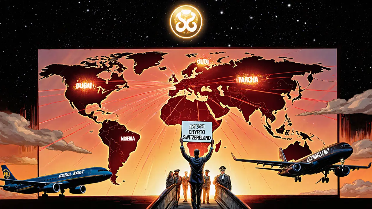 Global crypto transactions tracked from Singapore as talent flees to other countries.