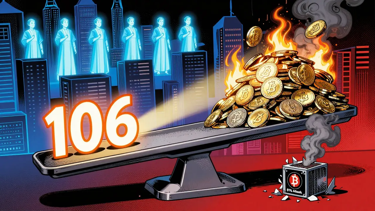 Massive burning ETH stake outweighs a crumbling Bitcoin miner in a comic-style financial showdown.