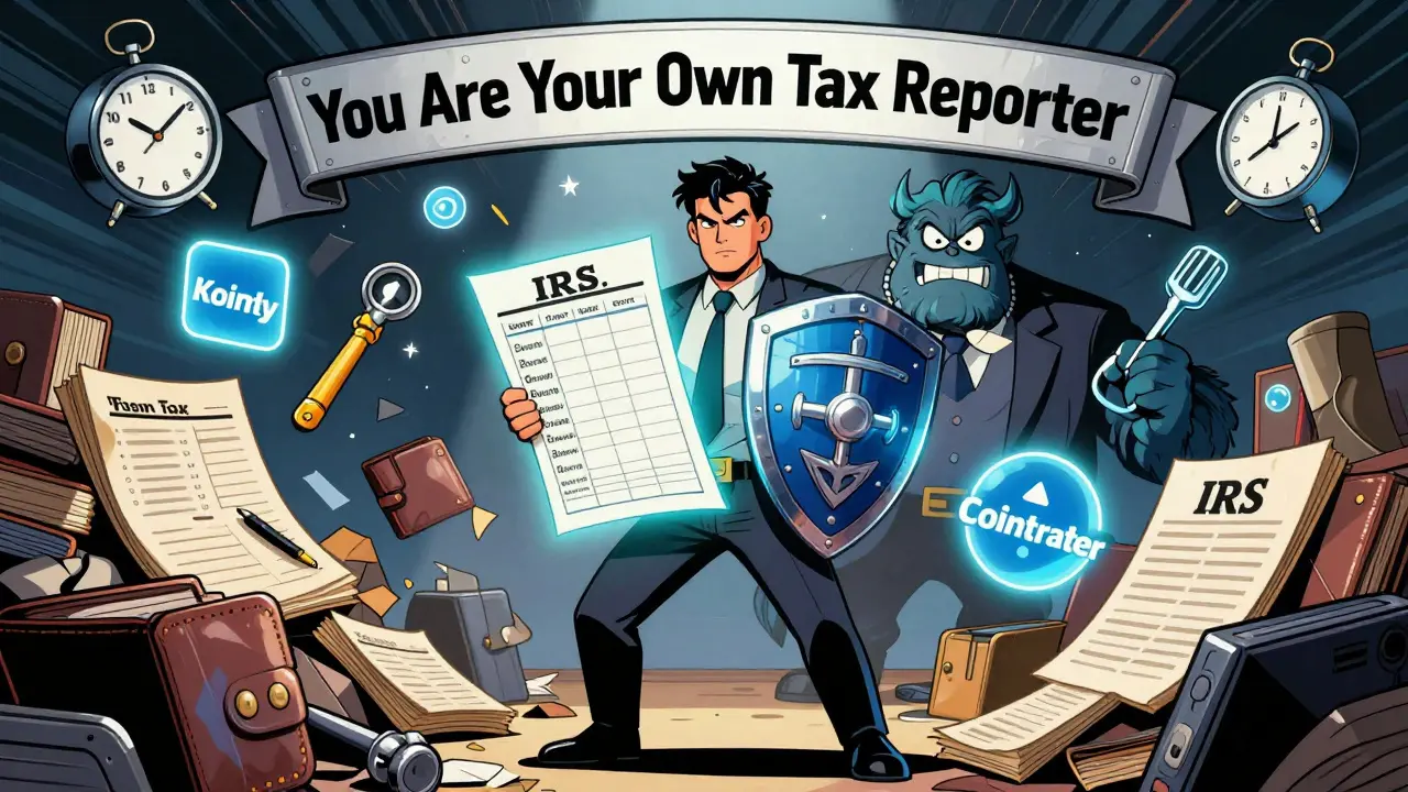 A taxpayer uses a spreadsheet as a shield against an audit monster, with crypto tax tools as allies.