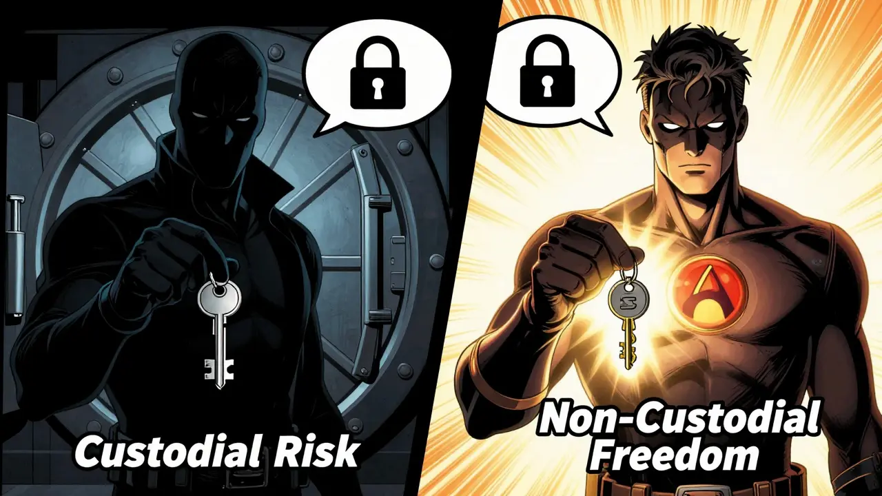 Heroic choice between custodial risk and non-custodial freedom