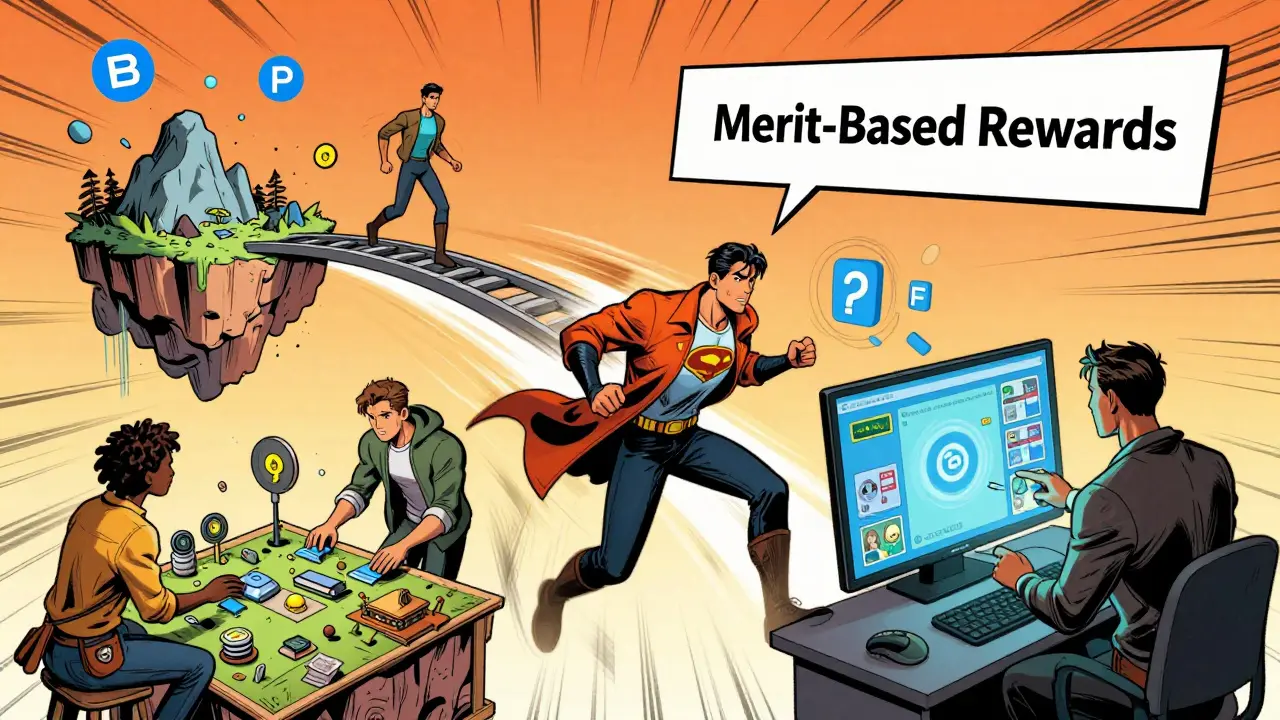 Crypto adventurers earning rewards through active engagement