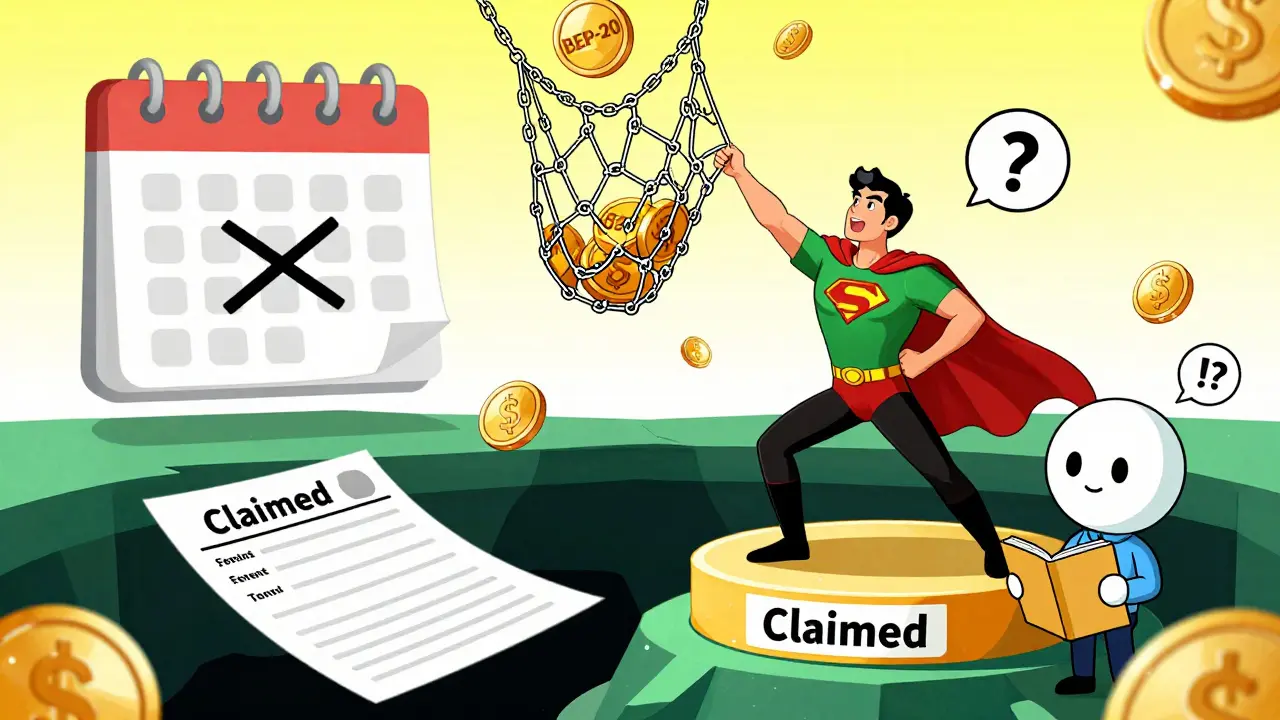 Hero catching BEP-20 tokens while managing tax records