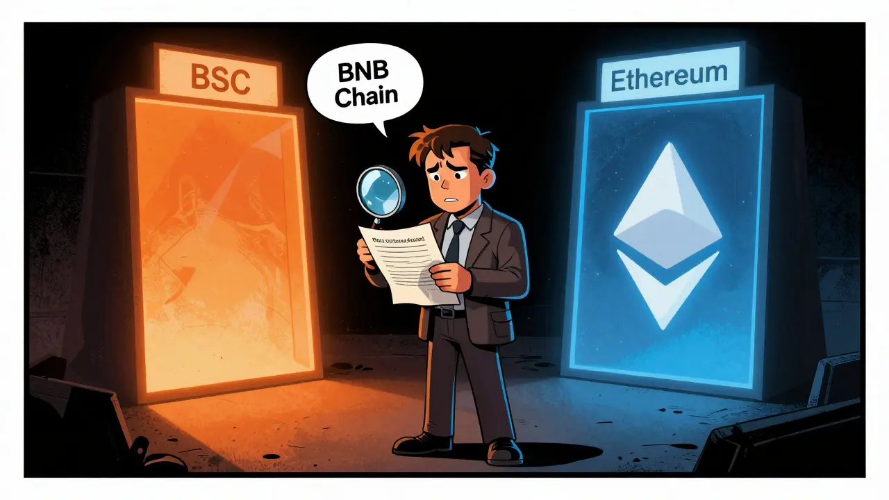 Comic detective confused by conflicting blockchain portals for GGT
