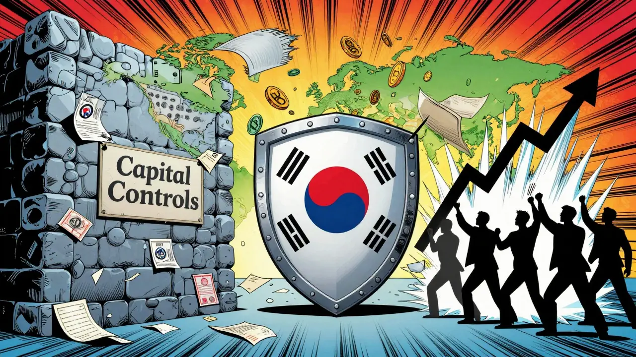 Comic style barriers blocking crypto arbitrage between markets