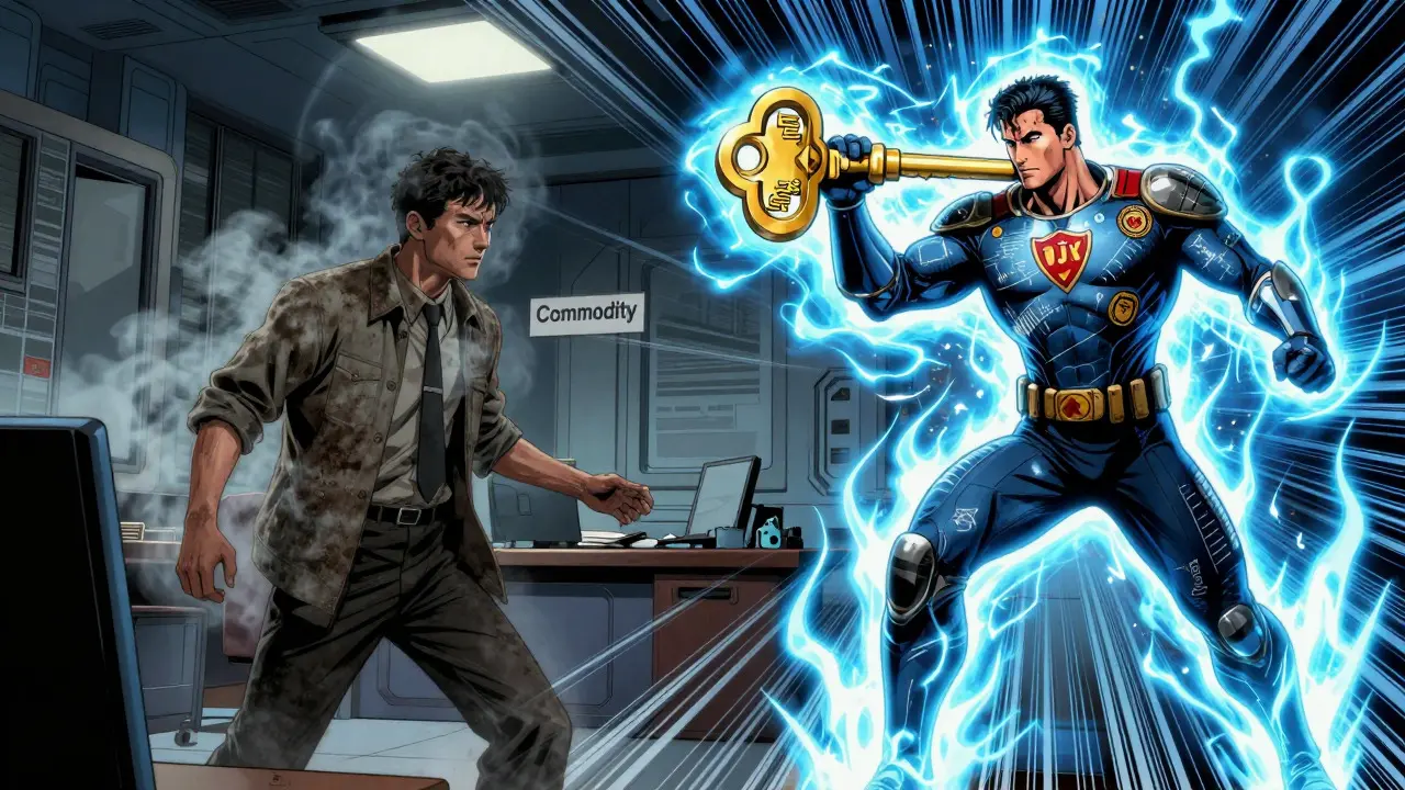 Comic art: OJK superhero replaces old commodity regulator in Indonesia.
