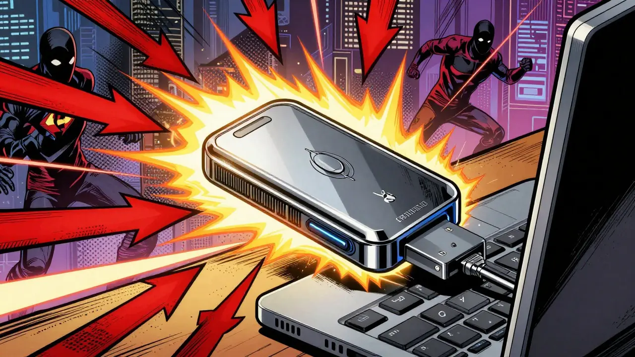 Hardware wallet protected by shield from malware attacks