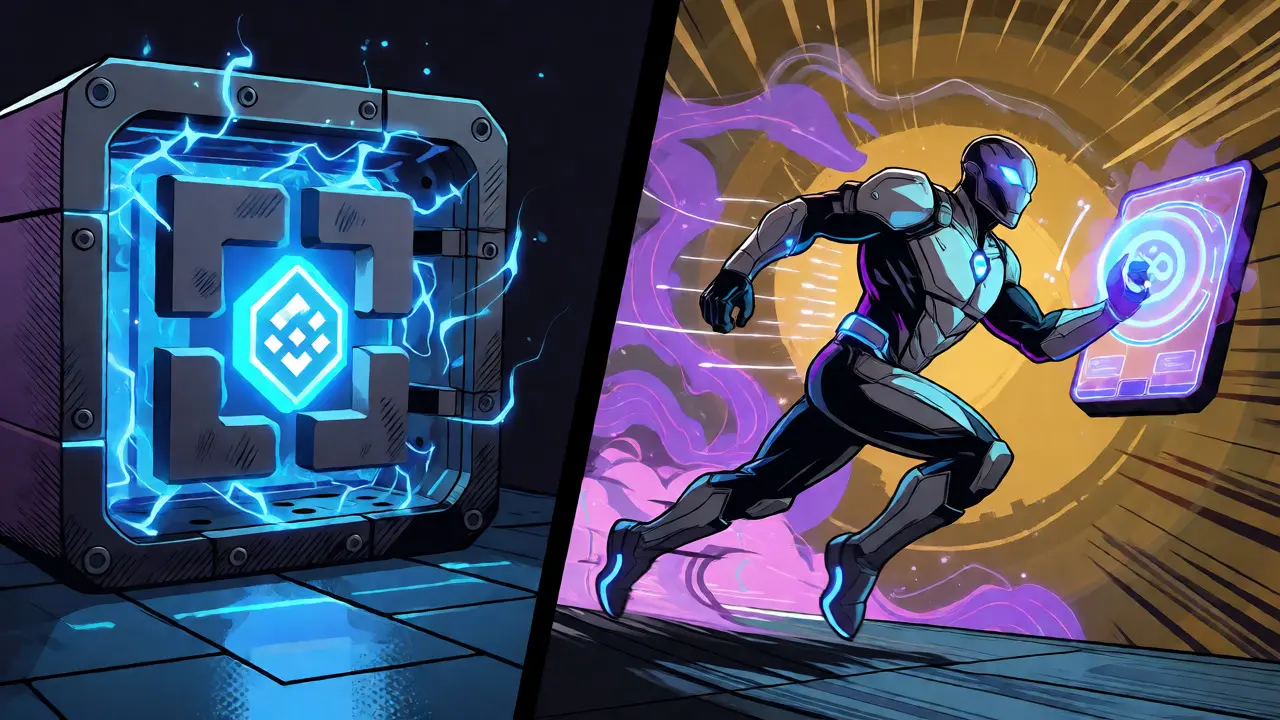 Speedster grabbing crypto token